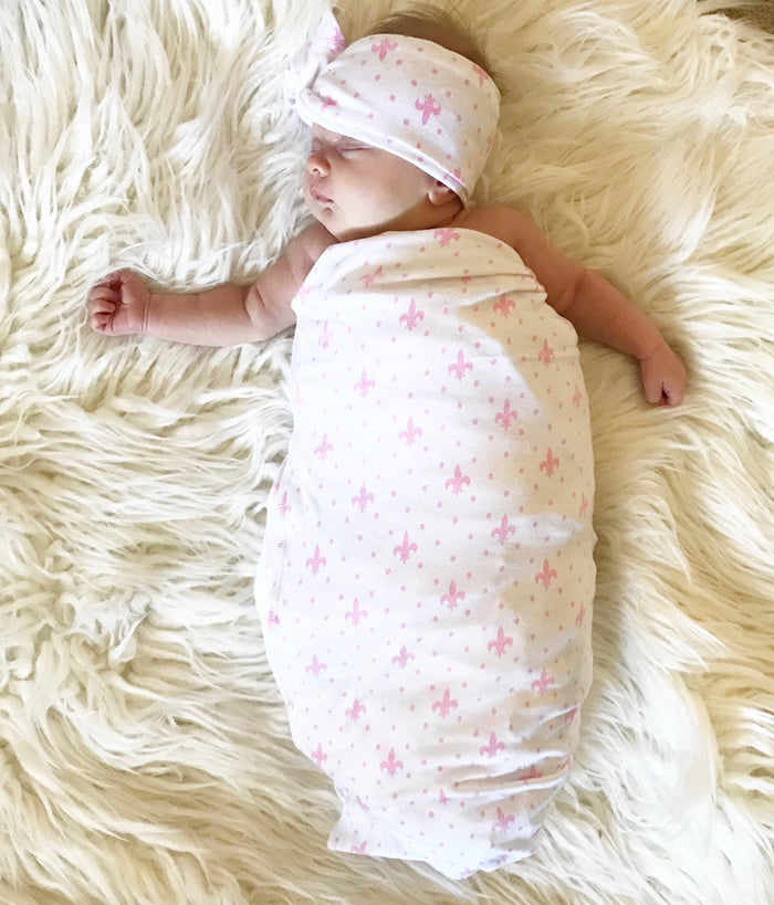Fleur de Lis Swaddle