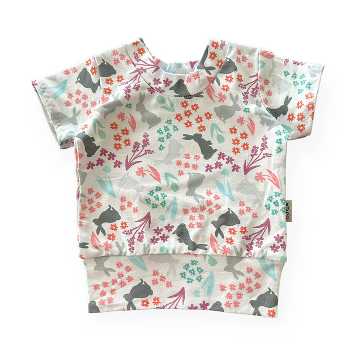 Floral Bunny Biker Shorts Lounge Set