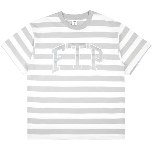 FTP Stripe Arch Logo Tee (Grey/White) (WORN)