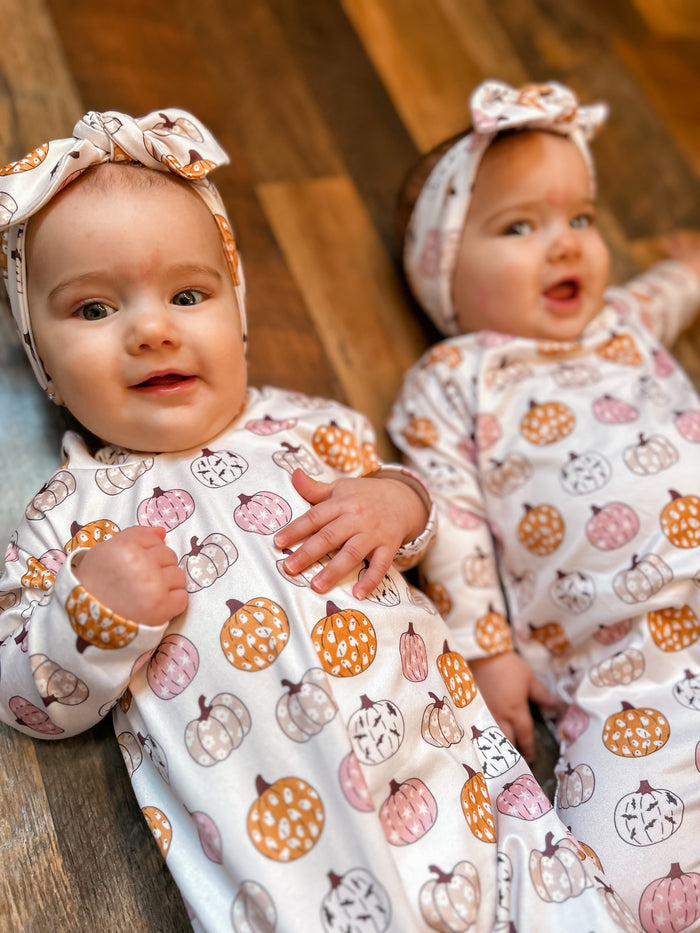 Funky Pumpkins Harem Romper