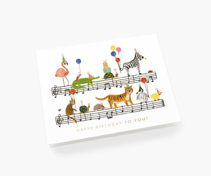 Happy Birthday Song Birthday Card - Single Card