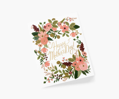 Garden Party Mother's Day Card - Single Card