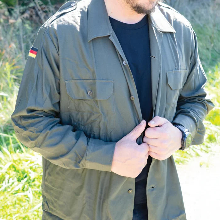 German Army Long Sleeve Shirt - New - German Army Surplus - Basic Shirts