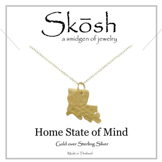 Home State of Mind Louisiana State Necklace