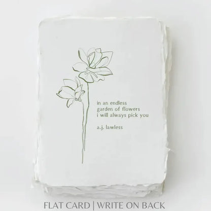 I always pick you- Greeting Card