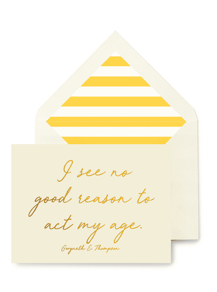“ I See No Reason” Greeting Card