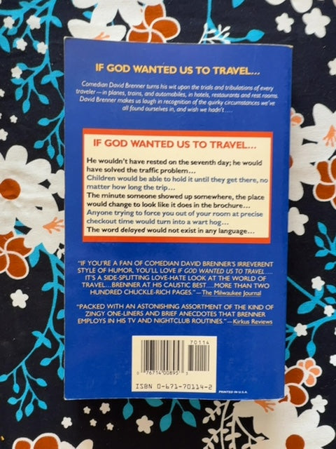 If God Wanted Us to Travel-- back cover