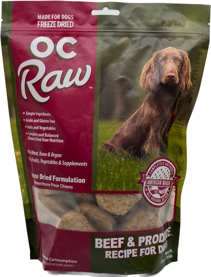 OC RAW Complete and Balanced Freeze Dried Dog Food