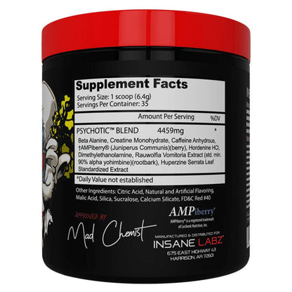 Insane Labz Psychotic Pre-Workout 35 Servings
