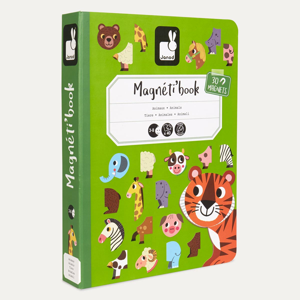 Janod Magnetibook Educational Toy - Animals