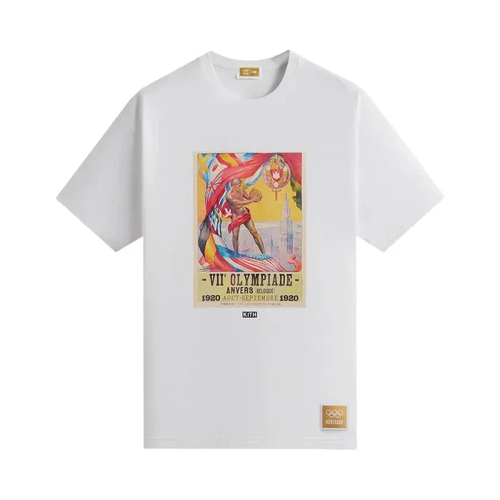 Kith Olympics Heritage Antwerp 1920 Vintage Tee (White)