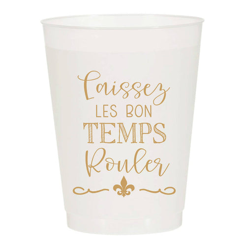 Laissez Les Bon Temps Rouler Reusable Cups - Set of 10 Cups