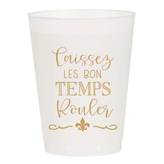 Laissez Les Bon Temps Rouler Reusable Cups - Set of 10 Cups