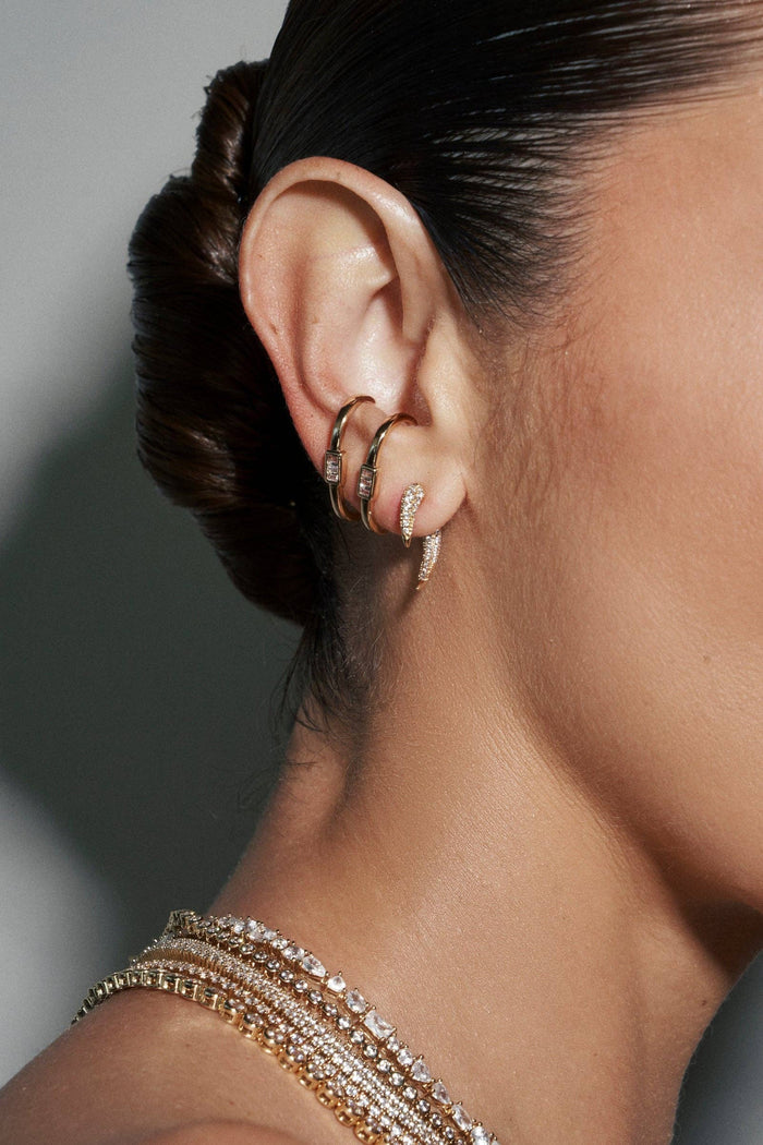 Lili Claspe - Baguette Stud Earrings
