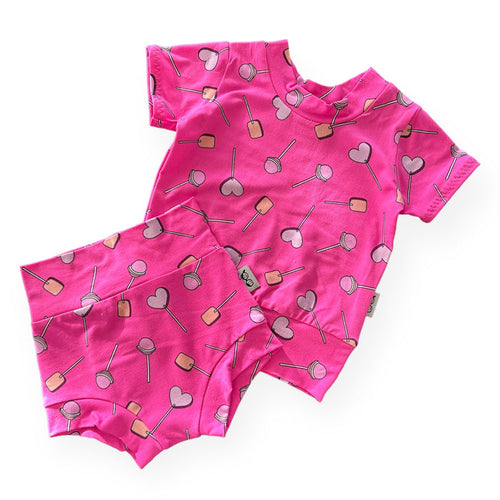Lollipops on Pink Summer Lounge Set