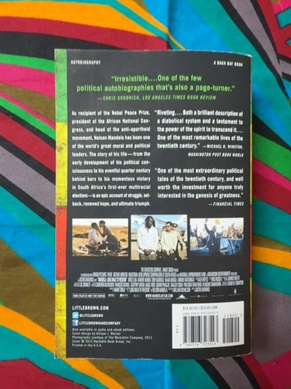 Long Walk to Freedom back cover
