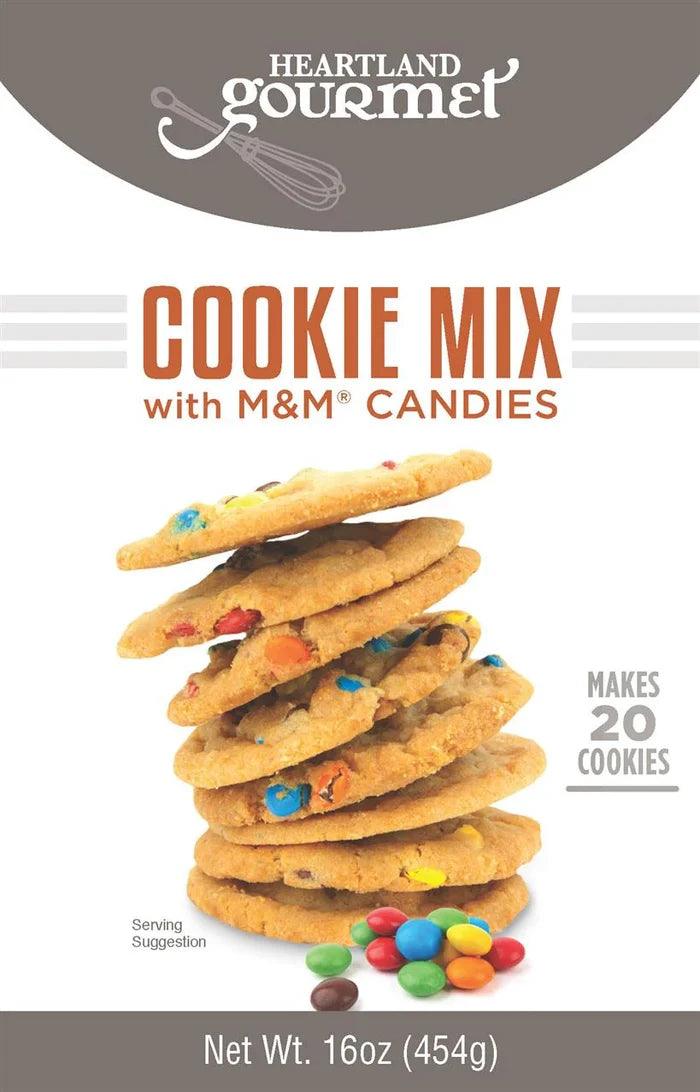 M & M Cookie Mix | Pack of 6 | 16 oz | Heartland Gourmet