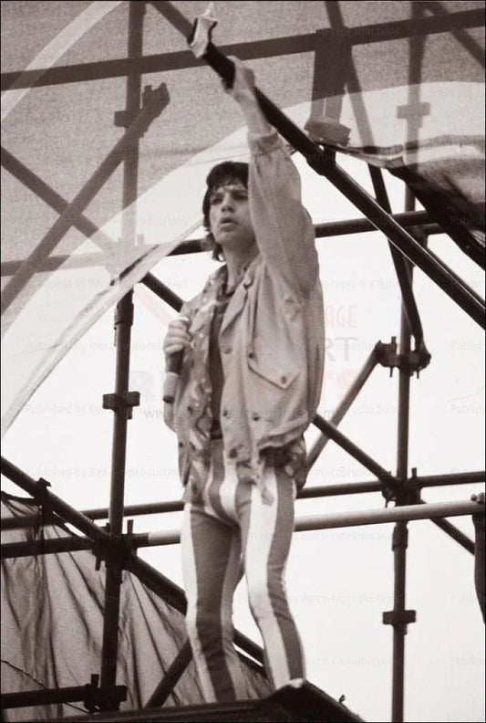 Mick Jagger Keith Richards Paris Concert 1991 - VINTAGEARTREPRINTS.COM