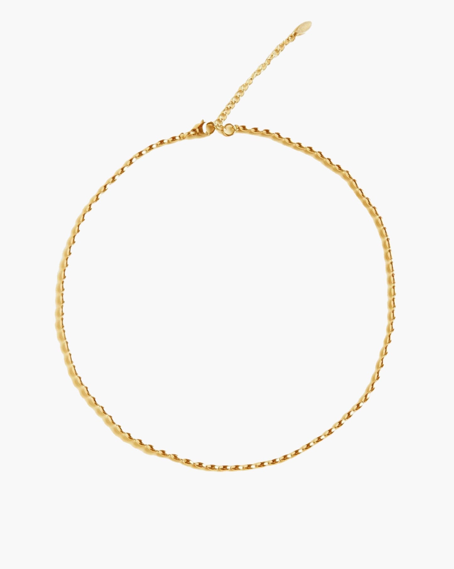 Mini Metal Beads Necklace in Gold