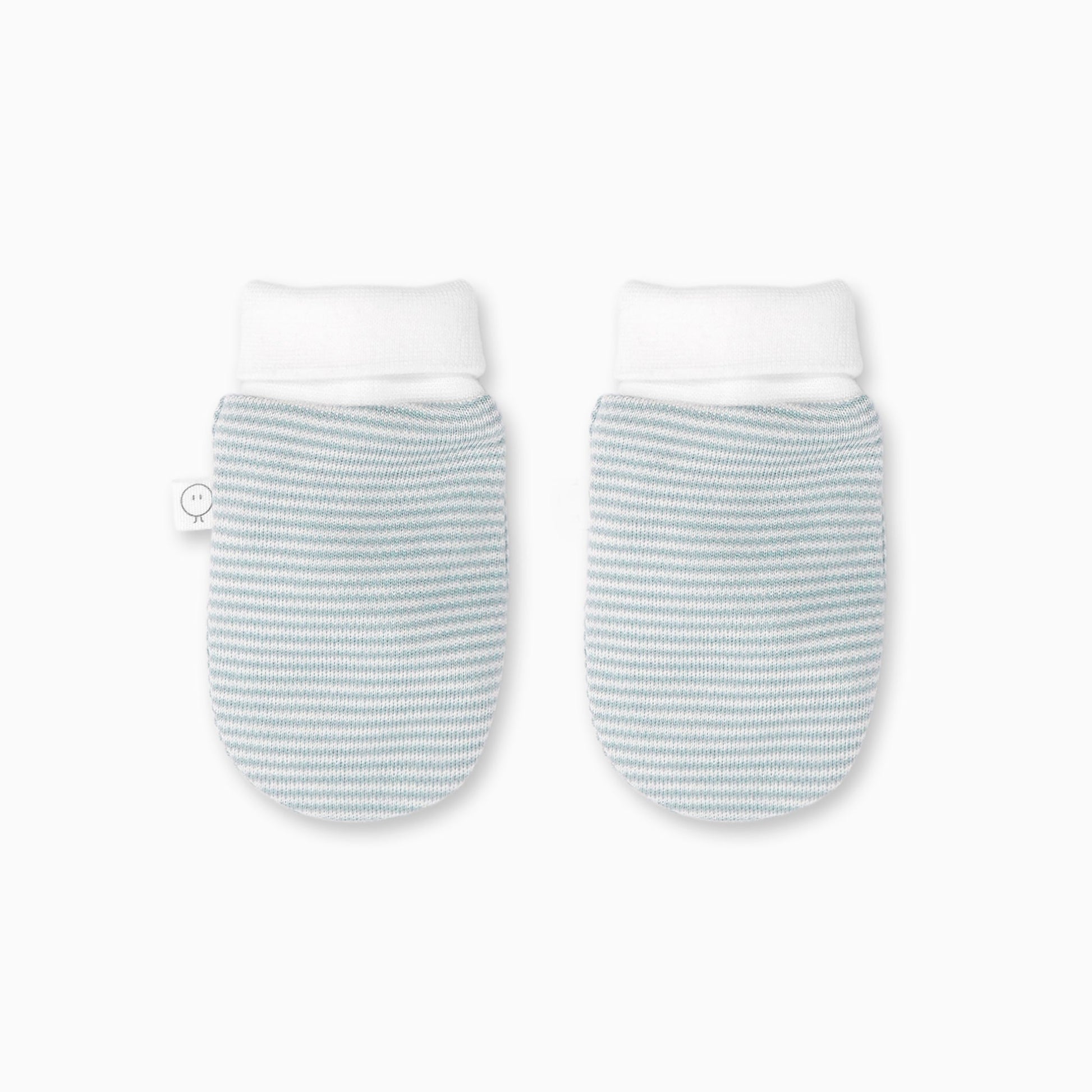Baby Mittens - Blue Stripe