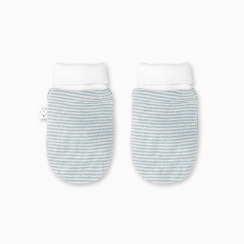 Baby Mittens - Blue Stripe