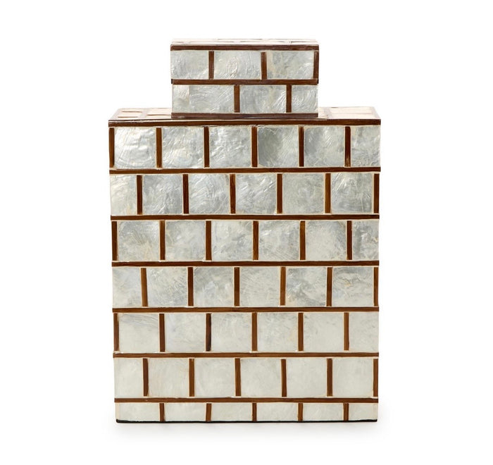 Mother of Pearl Capiz Shell Jar