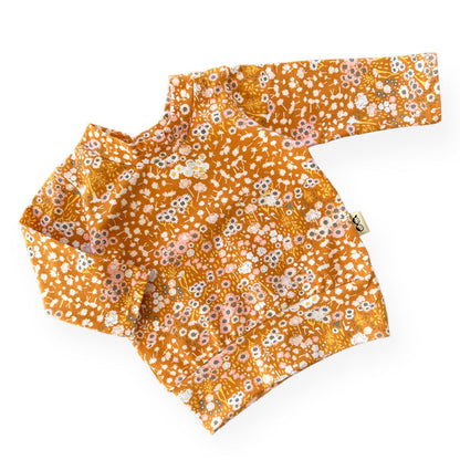 Mustard Floral Lounge Top