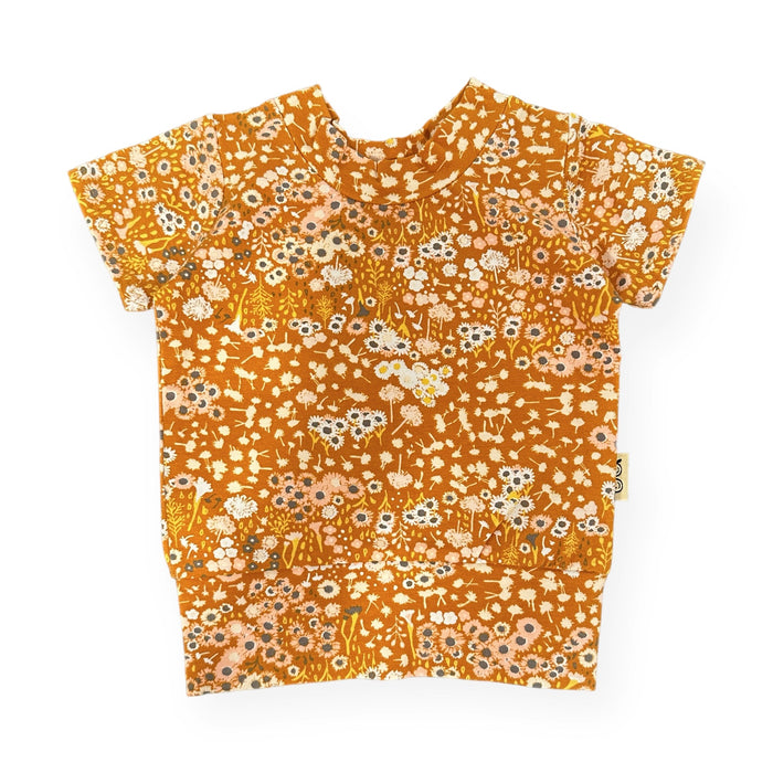Mustard Floral Summer Lounge Top
