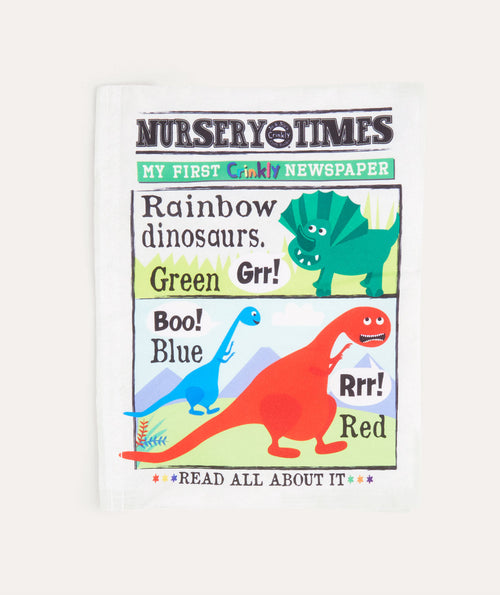 Jo & Nic's Crinkly Cloth Books Rainbow Dinosaurs