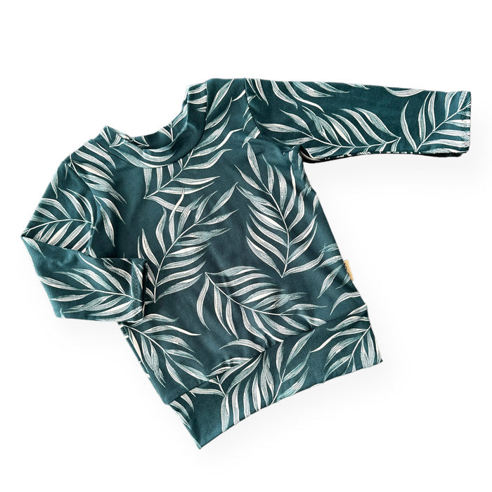 Ocean Teal Pampas Leaves Lounge Set