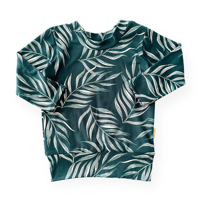 Ocean Teal Pampas Leaves Lounge Set