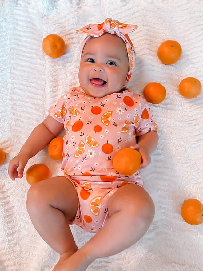 Orange Blossom Summer Lounge Top