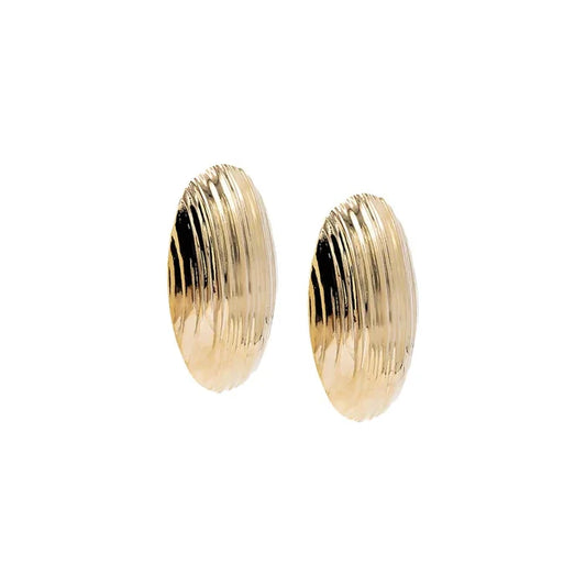 Oval Dome Earrings