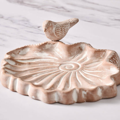Palaka Lotus Clay Bird Feeder