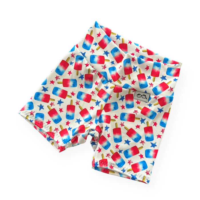 Patriotic Popsicles Biker Shorts