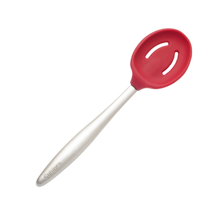 Piccolo Slotted Spoon-Red