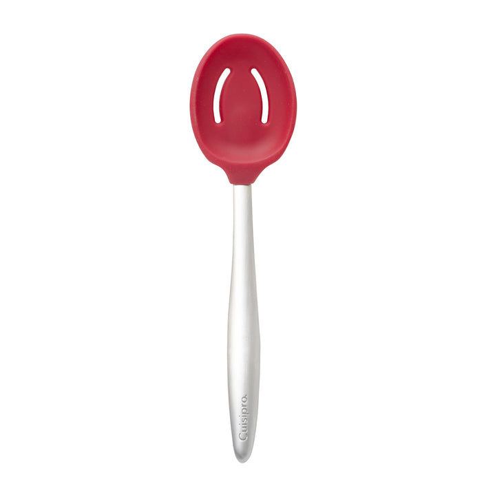 Piccolo Slotted Spoon-Red