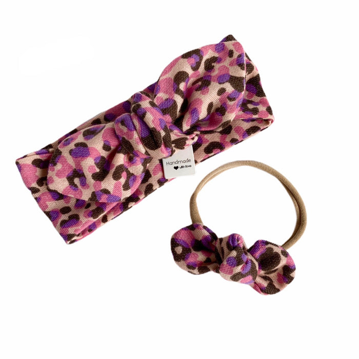 Pink Purple Cheetah Headbands