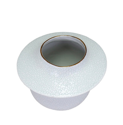 Porcelain White and Gray Vase