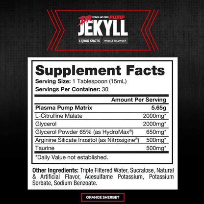 ProSupps Dr Jekyll Stim-Free Pump Shots 30 Servings