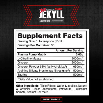 ProSupps Dr Jekyll Stim-Free Pump Shots 30 Servings