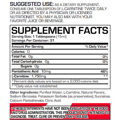 ProSupps L-Carnitine 1750 31 Servings