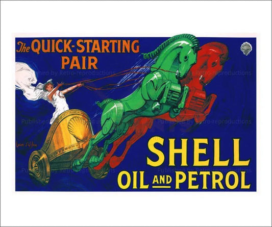 Quick Starting Horses, 1926 - VINTAGEARTREPRINTS.COM