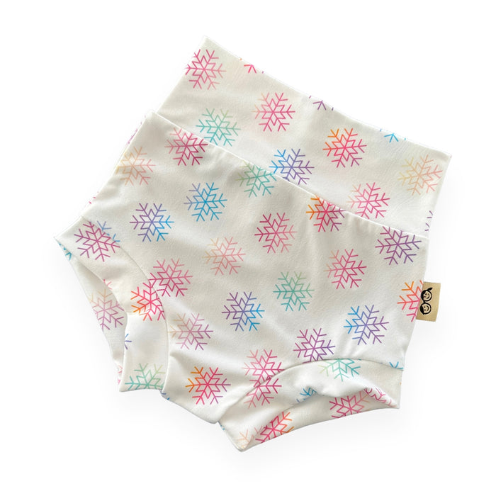Rainbow Snowflakes Bummies
