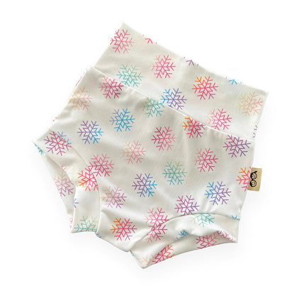 Rainbow Snowflakes Bummies