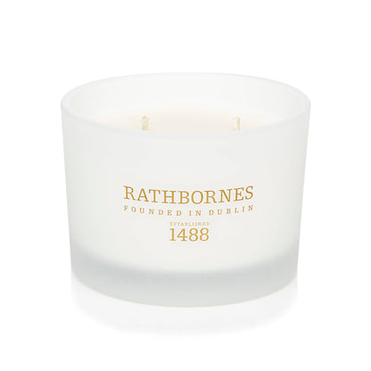 Rathbornes 1488 - Dublin Tea Rose, Oud & Patchouli Scented Classic Candle