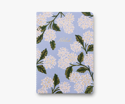 Rifle Paper Co. - Assorted Set of 3 Hydrangea Notebooks