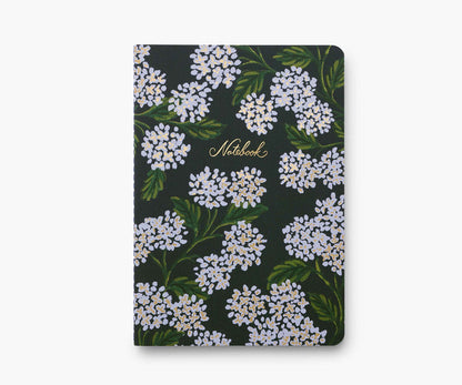 Rifle Paper Co. - Assorted Set of 3 Hydrangea Notebooks