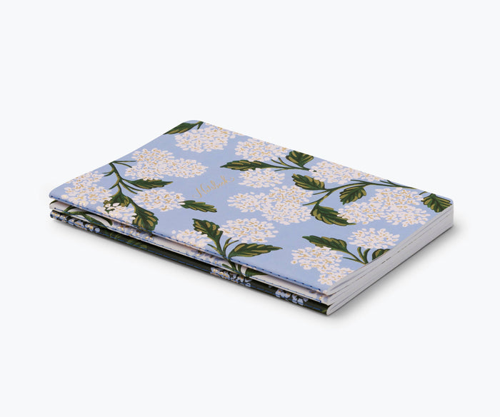Rifle Paper Co. - Assorted Set of 3 Hydrangea Notebooks