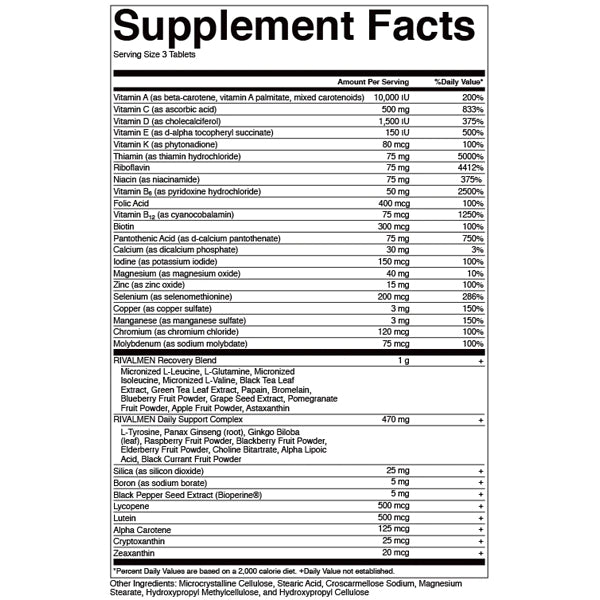 Rival Nutrition Rival Men Multivitamin Tablets